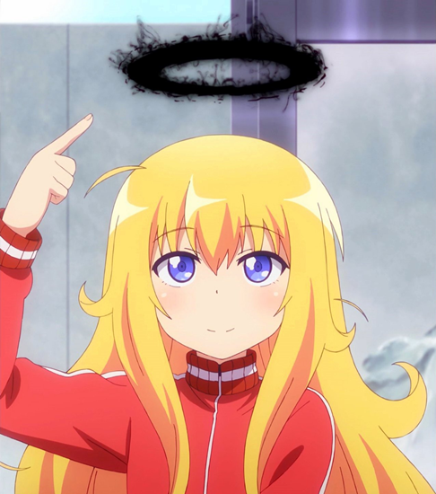 파일:Gabriel Black Halo Stitched Cap (Gabriel Dropout Ep 1).png