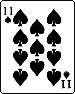 파일:Playing card spade 11.svg