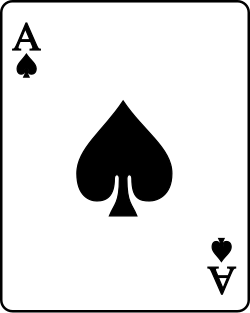 파일:Playing card spade A.svg