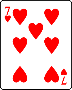 파일:Playing card heart 7.svg
