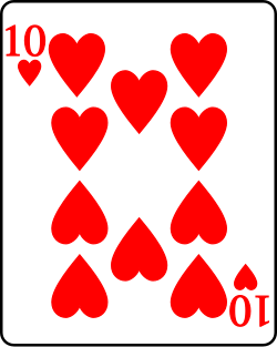 파일:Playing card heart 10.svg