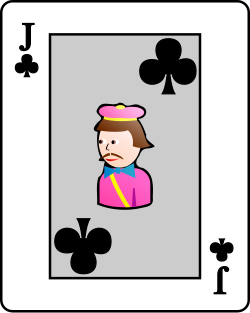 파일:Playing card club J.svg