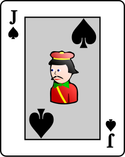 파일:Playing card spade J.svg