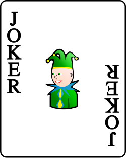 파일:Playing card black Joker.svg