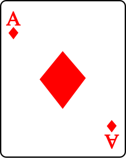 파일:Playing card diamond A.svg
