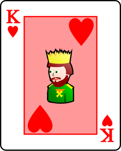 파일:Playing card heart K.svg
