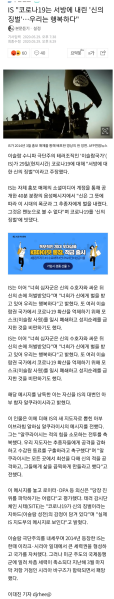 파일:우한 폐렴 IS 반응.png