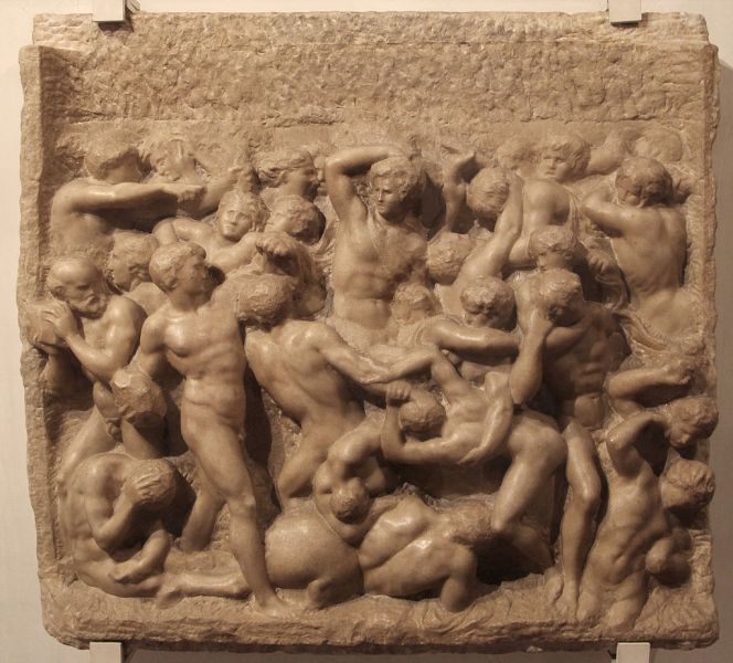 파일:Michelangelo, centauromachia, 1492 ca., 01.JPG